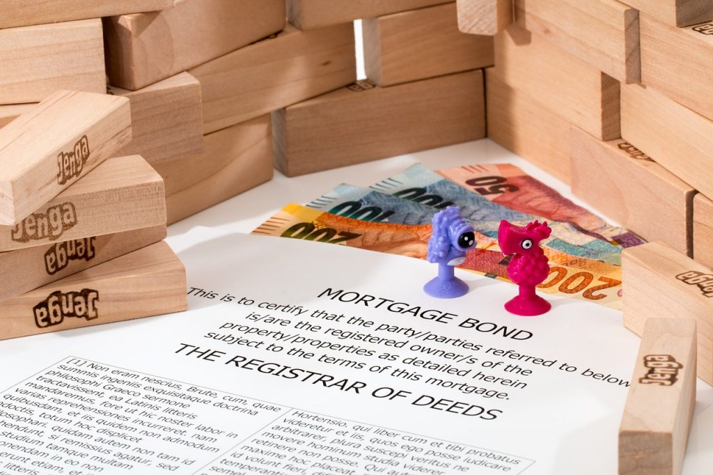 mortgage broking real estate jenga blocks